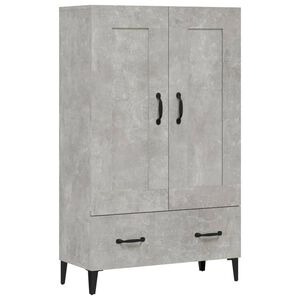 vidaXL Buffet haut Gris b&eacute;ton 70x31x115 cm Bois d'ing&eacute;nierie