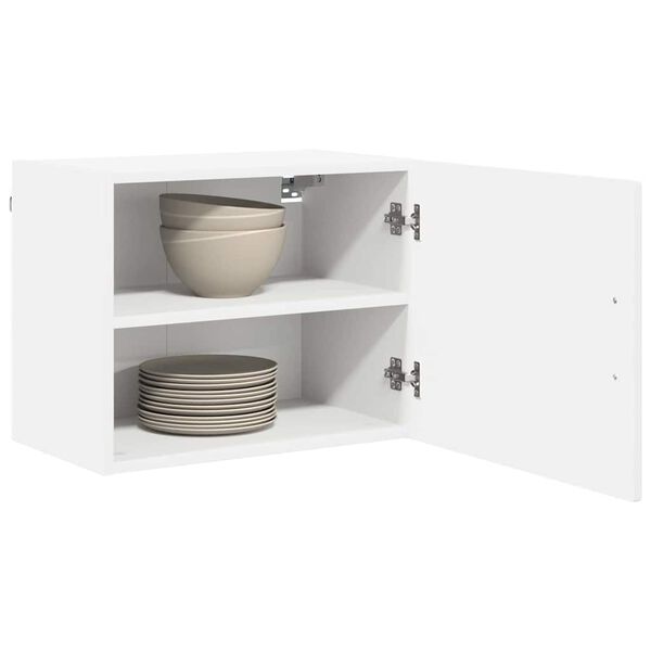 vidaXL Armoire de cuisine avec &eacute;tag&egrave;re 2 pcs Blanc 50 x 31 x 40 cm