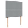 vidaXL Sommier &agrave; lattes de lit avec matelas Gris clair 120x200cm Tissu