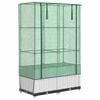 vidaXL Jardini&egrave;re sur&eacute;lev&eacute;e avec housse aspect rotin 80x40x138 cm