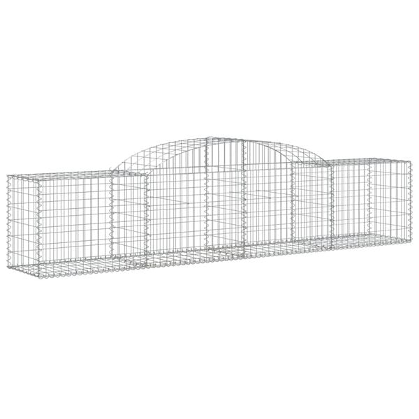 vidaXL Paniers &agrave; gabions arqu&eacute;s 13 pcs 300x50x60/80 cm fer galvanis&eacute;