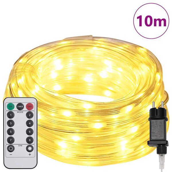 vidaXL Lumi&egrave;re en corde avec 240 LED Blanc chaud 10 m PVC