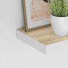 vidaXL &Eacute;tag&egrave;res flottantes 4 pcs Ch&ecirc;ne et blanc 40x23x3,8 cm MDF