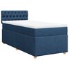 vidaXL Sommier &agrave; lattes de lit avec matelas Bleu 80x200 cm Tissu