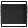 vidaXL Lit pour Chien Noir 75 x 75 x 30 cm Acier