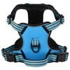 vidaXL Harnais pour chien et bandes r&eacute;fl&eacute;chissantes r&eacute;glables bleu XL