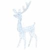 vidaXL Renne de d&eacute;coration de No&euml;l Acrylique 140 LED blanc froid 128 cm