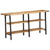 vidaXL Table console 140x35x70 cm bois de manguier massif