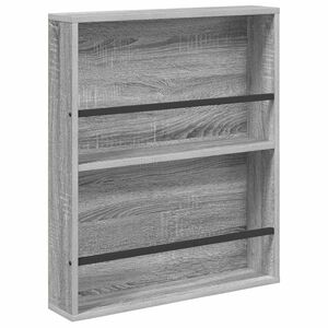 vidaXL &Eacute;tag&egrave;re &agrave; magazines avec &eacute;tag&egrave;re Sonoma gris 60 x 12 x 70 cm