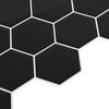 vidaXL Carreau hexagonal 20 pcs Noir 30 x 30 cm Polyur&eacute;thane et PET