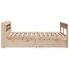 vidaXL Cadre de lit sans matelas 150x200 cm bois de pin massif