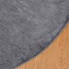 vidaXL Tapis en fausse Tafalla Anthracite Ø 100 cm Polyester