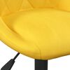 vidaXL Chaise de bureau Jaune moutarde Velours