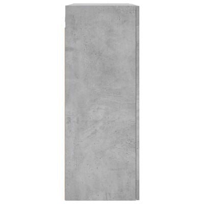 vidaXL Armoires murales 2 pcs gris béton bois d'ingénierie