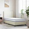 vidaXL Matelas en mousse à mémoire de forme blanc 100x200x17 cm doux