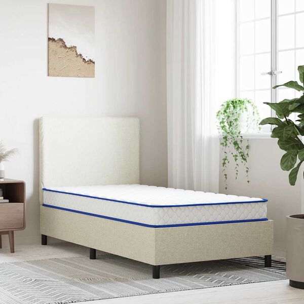 vidaXL Matelas en mousse à mémoire de forme blanc 100x200x17 cm doux
