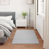 vidaXL Tapis en Fourrure Synth&eacute;tique de Lapin Olite Gris 80 x 150 cm