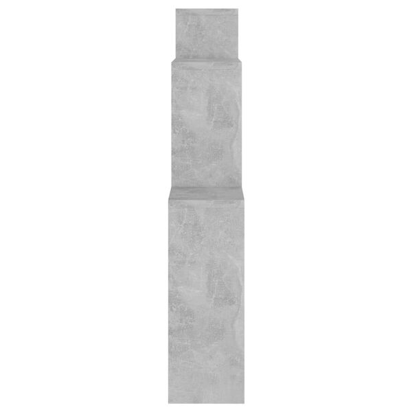 vidaXL &Eacute;tag&egrave;re murale cube Gris b&eacute;ton 80x15x78,5 cm Bois d&rsquo;ing&eacute;nierie