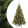 vidaXL Sapin de No&euml;l artificiel avec boules 180 cm 300 LED Blanc chaud