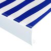 vidaXL Toile d'auvent Bleu et blanc 350x250 cm