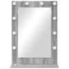 vidaXL Miroir de vanit&eacute; Rectangulaire Gris Sonoma 70 x 50 x 18 cm