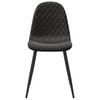 vidaXL Chaises à manger lot de 4 Noir Velours