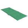 vidaXL Coussins de chaise de jardin à dossier haut lot de 4 vert tissu