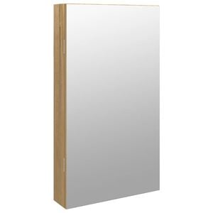 vidaXL Armoire &agrave; bijoux avec miroir et &eacute;clairage LED mural