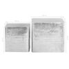 vidaXL Tables basses 2 pcs Argent&eacute; Aluminium