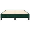 vidaXL Cadre de lit sans matelas vert fonc&eacute; 120x190 cm velours