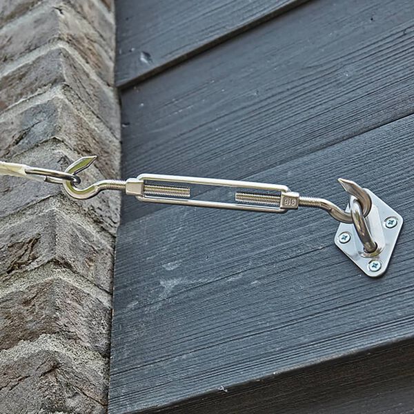 Livin'outdoor Attaches de tissu d&rsquo;ombrage triangulaire Inox
