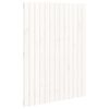 vidaXL T&ecirc;te de lit murale Blanc 82,5x3x110 cm Bois massif de pin