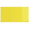 vidaXL Protection de cuisine 2 pcs Jaune 110 x 60 cm verre tremp&eacute;