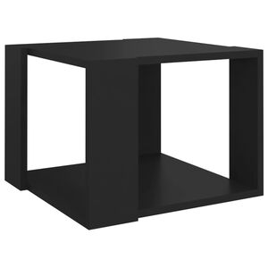 vidaXL Table basse Noir 40x40x30 cm Bois d'ing&eacute;nierie