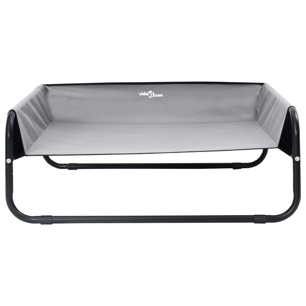 vidaXL Lit pour Chien Gris clair s Tissu Oxford et Acier