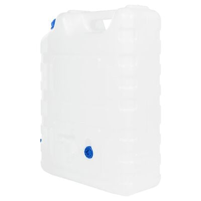 vidaXL Réservoir d'eau avec robinet transparent 20 L plastique