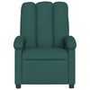 vidaXL Fauteuil inclinable électrique Vert foncé Tissu