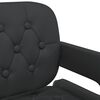 vidaXL Tabouret de bar noir similicuir