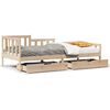 vidaXL Lit de jour avec tiroirs sans matelas 80x200 cm bois massif