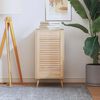 vidaXL Porte d'armoire &agrave; persiennes 69x39,4 cm bois de pin massif