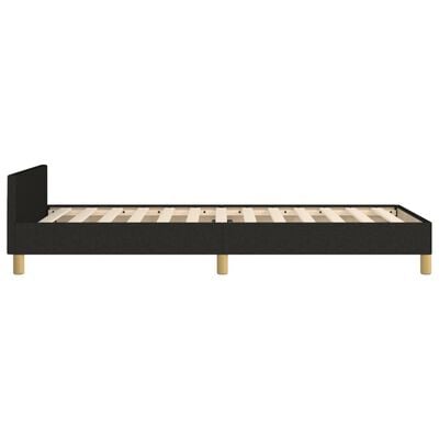 vidaXL Cadre de lit sans matelas noir 100x200 cm tissu