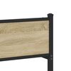 vidaXL Cadre de lit en métal sans matelas chêne sonoma 120x190 cm