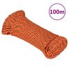 vidaXL Corde de bateau Orange 3 mm 100 m Polypropyl&egrave;ne