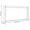 vidaXL Portant de bois de chauffage et housse de pluie acier galvanis&eacute;