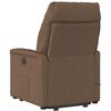 vidaXL Fauteuil de massage inclinable Marron Tissu