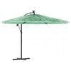 vidaXL Parasol de jardin avec m&acirc;t en acier vert 269x269x235 cm