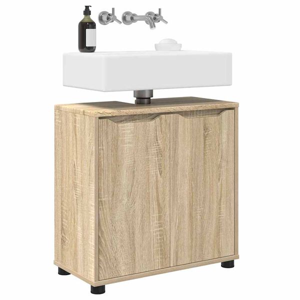 vidaXL Armoire de lavabo de salle de bain Ch&ecirc;ne Sonoma 60 x 30 x 60 cm