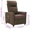 vidaXL Fauteuil de massage Marron Tissu