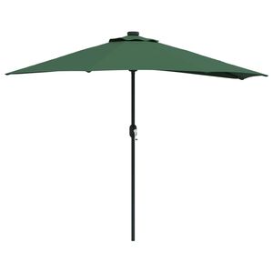 vidaXL Parasol de jardin 294 x 150 x 224 cm Polyester et Acier Vert