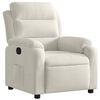 vidaXL Fauteuil inclinable Cr&egrave;me Velours